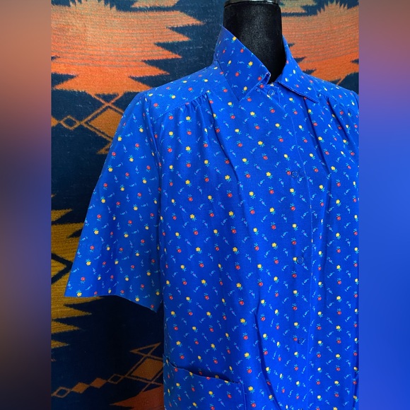 VTG 1960’s Beco Originals Artist Gardening House Mock Robe! New Deadstock! - Picture 4 of 12